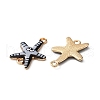Ocean Theme Alloy Enamel Connector Charms FIND-CJC0017-15KCG-05-2