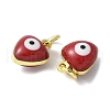Brass Enamel Charms KK-S518-03A-G-2