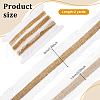 FINGERINSPIRE 2 Yards 9-Row Glass Seed Beaded Lace Trim OCOR-FG0002-60A-2