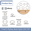 DICOSMETIC 360Pcs 3 Styles 304 Stainless Steel Jump Rings STAS-DC0011-98-2