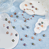 70Pcs 7 Colors Copper Wire Wrapped Electroplate Glass Pendants PALLOY-FH00028-5