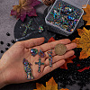 Spritewelry 32Pcs 8 Style Rainbow CoLOR Alloy Pendants PALLOY-SW0001-02-6