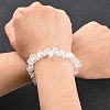 Valentines Day for Lovers Ideas Crystal Chips Stretch Bracelets X-BJEW-JB01308-07-5