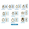 Tibetan Style Toggle Clasps TIBE-TA0001-21AB-9