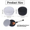 CHGCRAFT 4Pcs Iron Makeup Brush Cleaning Box MRMJ-CA0001-44-2