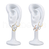 FINGERINSPIRE 2Pcs Resin Imitation Ear Jewelry Display Stands ODIS-FG0001-89A-1