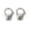 304 Stainless Steel Lobster Claw Clasps STAS-B089-01C-P-1