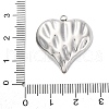 304 Stainless Steel Pendants STAS-P386-03P-A-3