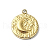 Ion Plating(IP) 304 Stainless Steel Pendants STAS-B058-19G-02-1