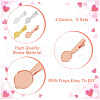 DICOSMETIC DIY Blank Dome Tie Clip Making Kit DIY-DC0002-24-6
