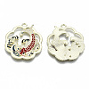 Chinese Style Alloy Pendants X-RESI-R431-13-RS-2