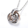 304 Stainless Steel Pendant Necklaces NJEW-H430-12B-2