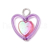 Transparent Acrylic Pendants PALLOY-JF03716-3