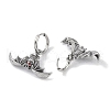 316 Surgical Stainless Steel Micro Pave Cubic Zirconia Hoop Earrings EJEW-P274-02AS-2