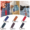 Globleland 6Pcs 6 Colors Alloy Keychain HJEW-GL0001-18-7