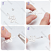 Beebeecraft 160Pcs Brass Crimp Bead Cover FIND-BBC0003-65A-S-5