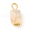 Natural Agate Pendants PALLOY-JF01586-04-2