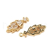Brass Micro Pave Cubic Zirconia Pendants KK-S531-14G-D-2