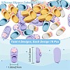 SUNNYCLUE 40Pcs 4 Styles Opaque Resin Cabochons FIND-SC0003-73-2