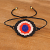 Friendship Eye Loom Pattern Seed Beads Bracelets for Women BJEW-Z013-18B-3