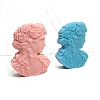 2D Flower Lady Figurine Portrait Embossed Pillar DIY Candle Silicone Molds PW-WG8E4F2-01-2