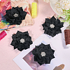 CHGCRAFT 10Pcs Flower Handmade Woven Costume Accessories DIY-CA0006-35-5
