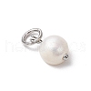Natural Cultured Freshwater Pearl Potato Charms PALLOY-JF03920-01-4
