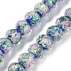 Handmade Foil Lampwork Beads Strands FOIL-S136-001D-1