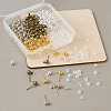 Craftdady Brass Ball Post Stud Earring Findings KK-CD0001-04-5