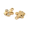 304 Stainless Steel Rhinestone Pendant STAS-U047-16G-2