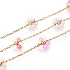 304 Stainless Steel Flower Cable Chains CHS-N005-02A-G-1