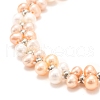 Natural Fresh Water Pearl Beaded Bracelets BJEW-D447-08G-3