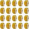 CHGCRAFT 100Pcs Polymer Clay Rhinestone European Beads CPDL-CA0001-01-1