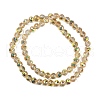 Transparent Electroplate Glass Beads Strands EGLA-N002-34C-C23-2