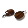 Natural Tiger Iron Pendants G-Z055-03P-21-2