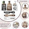 Wooden Pendant Decoration HJEW-WH0073-013-3