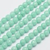 Natural Malaysia Jade Bead Strands G-A147-6mm-A02-1