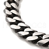 304 Stainless Steel Cuban Link Chain Bracelets for Women Men BJEW-Q341-15E-AS-2