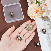 Olycraft 4Pcs 2 Colors Brass European Beads KK-OC0001-52-3