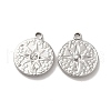 304 Stainless Steel Pendants STAS-Q001-22P-2