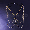 Alloy Crystal Rhinestone Layered Tassel Leg Chains FS-WGAD058-01-2