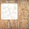 PET Hollow Out Drawing Painting Stencils DIY-WH0391-0570-2