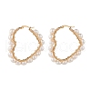 Mother's Day Jewellery Natural Pearl Wire Wrapped Heart Big Hoop Earrings for Women EJEW-JE04796-02-1