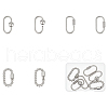 Unicraftale 6Pcs 3 Styles 304 Stainless Steel Screw Carabiner Lock Charms STAS-UN0060-17-1