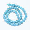 Natural Blue Quartz Beads Strands G-R345-8mm-29-1-2