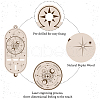 CREATCABIN DIY Poplar Wood Dowsing Pendulum Holders HJEW-CN0001-23F-3