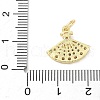 Brass Micro Pave Cubic Zirconia Pendants KK-D357-47G-3