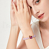 SUPERFINDINGS 35Pcs 7 Colors Transparent Glass Beads GLAA-FH0001-68-6