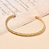304 Stainless Steel Cuff Bangles for Women AJEW-P127-15G-2