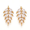 Brass Micro Pave Cubic Zirconia Pendants KK-N261-95B-G-1